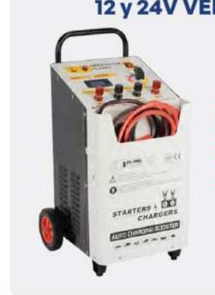 Cargador Arrancador Baterías 12V y 24V Vehículos Pesados